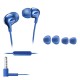 Philips SHE3705BL/00 Headphones with mic 8.6mm drivers/closed-back In-ear, Blue