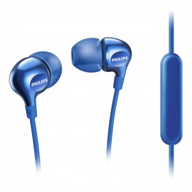 Philips SHE3705BL/00 Headphones with mic 8.6mm drivers/closed-back In-ear, Blue