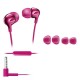 Philips Headphones with mic 8.6mm drivers/closed-back In-ear, Pink