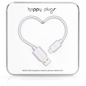 HAPPY HP9927 PLUGS USB TO MICRO CABLE 2M, WHITE