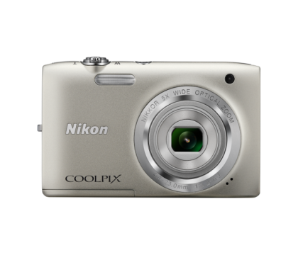 NIKON COOLPIX S2800 20MP 5X 2.7 Inch CASE + 4SD SIL