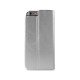 PURO P-IPC647BOOKC1SILVER iPhone 6 4.7 inch ECO-LEATHER COVER w / flip, Silver