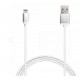 Puro P-CAPLTMETAL 2.1A lightning  power and data cable, Silver , 1.2m