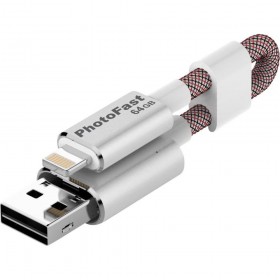 Photofast MCG3U3R64GB USB 3.0 to lightning Memory cable with memory 64 GB , Red
