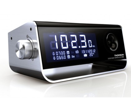 Thomson CT350 Clock ALARM Radio indoor temperature , USB Charger for Smartphones and MP3 players