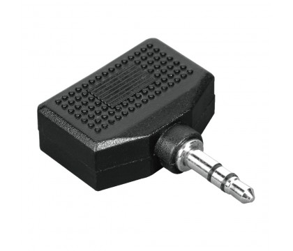 Hama 00043353 Audio Adapter 3,5 mm Plug Stereo - 2 x 3,5 mm Jack Stereo