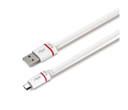 iLuv ICB55WHT USB to Micro USB Cable for charging and synchronization with smartphones and tablets  , white