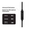 iLuv PPMINTSBK peppermint Talk Tangle free stereo Headphones with microphone , Black