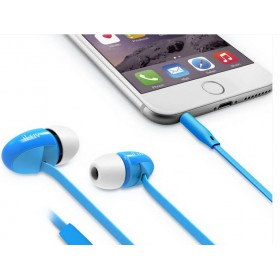 iLuv PPMINTSBL peppermint Talk Tangle free stereo Headphones with microphone , blue
