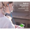 iLuv PPMINTSBL peppermint Talk Tangle free stereo Headphones with microphone , blue