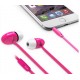 iLuv PPMINTSPK peppermint Talk Tangle free stereo Headphones with microphone , Pink