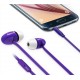 iLuv PPMINTSPU peppermint Talk Tangle free stereo Headphones with microphone , Purple