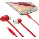 iLuv PPMINTSRD peppermint Talk Tangle free stereo Headphones with microphone , Red