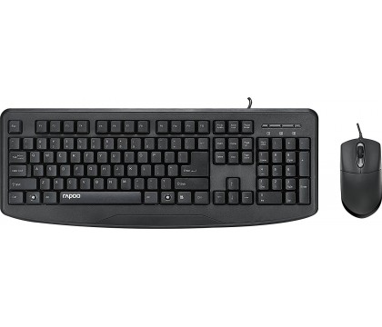 RAPOO NX1720 WIRED ARABIC KEYBOARD & MOUSE