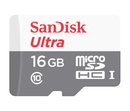 SanDisk SDSQUNC-016G-GN3MN Ultra Class 10 UHS-I 16GB Micro SD Memory Card