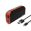 HAMA 00173230 PIPE POWER PACK 5200 MAH, BLACK/RED