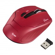 HAMA 00053943 MILANO COMPACT WIRELESS MOUSE, RED