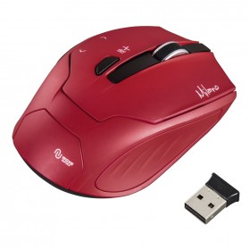 HAMA 00053943 MILANO COMPACT WIRELESS MOUSE, RED
