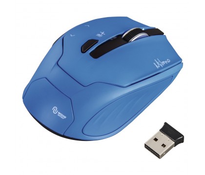 HAMA 00053944 MILANO COMPACT WIRELESS MOUSE, BLUE