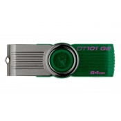 Kingston Digital 64GB Data Traveler 101 G2 USB 2.0 Drive, Green (DT101G2/64GB)