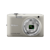 NIKON COOLPIX S2800 20MP 5X 2.7 Inch CASE+8SD SIL