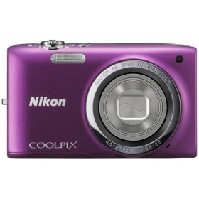 NIKON COOLPIX S2800 20MP 5X 2.7 Inch CASE+8SD PURPLE