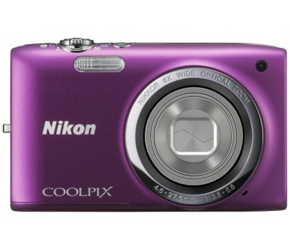 NIKON COOLPIX S2800 20MP 5X 2.7 Inch CASE+8SD PURPLE