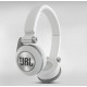 JBL Synchros E30WHT  On-Ear Headphones with Microphone , White