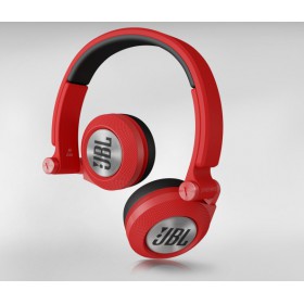 JBL Synchros E30RED  On-Ear Headphones with Microphone , Red