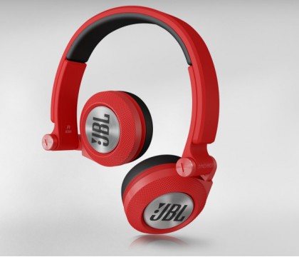 JBL Synchros E30RED  On-Ear Headphones with Microphone , Red