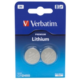 Verbatim CR2450 3V Lithuim Battery (2 pack)
