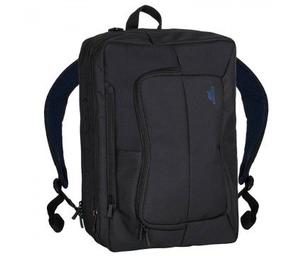 Riva 8490 black laptop transformer bag 16 inch, Black, Series Tegel, 4260403570470