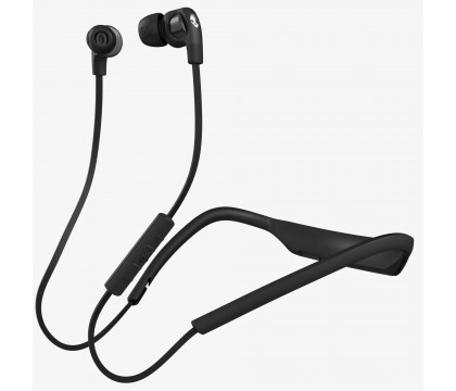 Skullcandy S2PGHW-174 Smokin Buds 2 In-Ear Bluetooth Wireless Earbuds, Black/Chrome