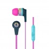 Skullcandy S2IKJY-531 INKD 2.0 In Ear Wired Earphones With Mic Multi, Pink/Yellow/Navy