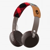 Skullcandy S5GBW-J552 Grind Bluetooth Wireless On-Ear Headphones with Built-In Mic and Remote, Pine/Mustard/Pink