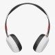 Skullcandy S5GBW-J472 Grind Bluetooth Wireless On-Ear Headphones with Built-In Mic and Remote, White/Black/Red