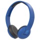 Skullcandy S5URJW-546 Uproar Wireless On-Ear Bluetooth Headphones with Built-In Mic and Remote, Royal/Cream/Blue