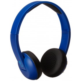 Skullcandy S5URJW-546 Uproar Wireless On-Ear Bluetooth Headphones with Built-In Mic and Remote, Royal/Cream/Blue