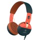 Skullcandy S5GRHT-467 Grind On-Ear Headphones with Built-In Mic and Remote, Orange/Navy