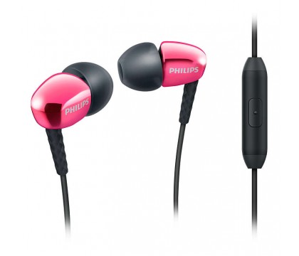 Philips SHE3905PK/00 In-Ear Headphones with Mic, Pink
