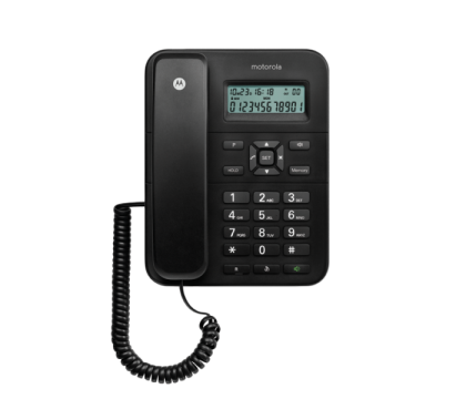 Motorola CT202 Corded Landline Phone (Black)