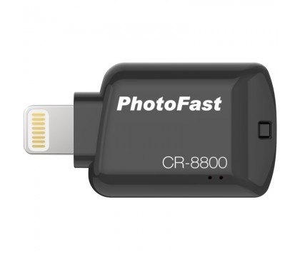 PhotoFast CR8800BK IOS Card Reader - Micro SD card reader for Apple iPhone and iPad, Black