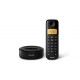 Philips D1301B/90 CORDLESS PHONE 1.6 inch DISPLAY/ AMBER BACKLIGHT, BLACK