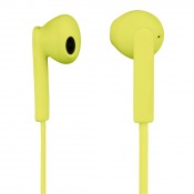 هاما (00015770) سماعة أذن صوت ستيريو و مزودة بمايكروفون مدمج بالسلك و ذو لون اصفر