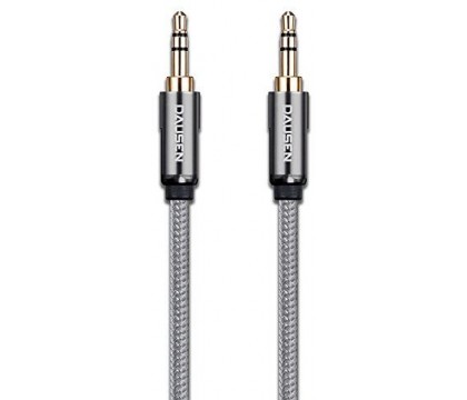 DAUSEN TR-CA018GY AUX CABLE 3.5MM, SILVER