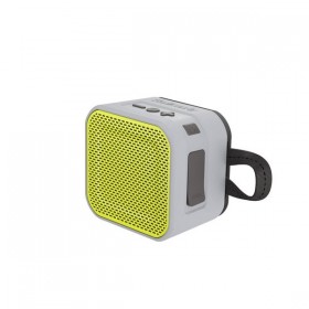 SKULLCANDY S7PBW-J583 BARRICADE MINI BT SPEAKER, GRAY/HOT LIME