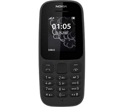 NOKIA 105 FEATURE PHONE, BLACK