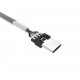 Silicon Power SP1M0ASYLK30AB1G Cable Micro USB Nylon 1m, GRAY
