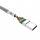 Silicon Power SP1M0ASYLK30AC1G Cable Type C Nylon 1m, Gray 