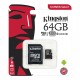 KINGSTON SDCS/64GB MICRO SD 64GB SDCX C10 HS GEN3 